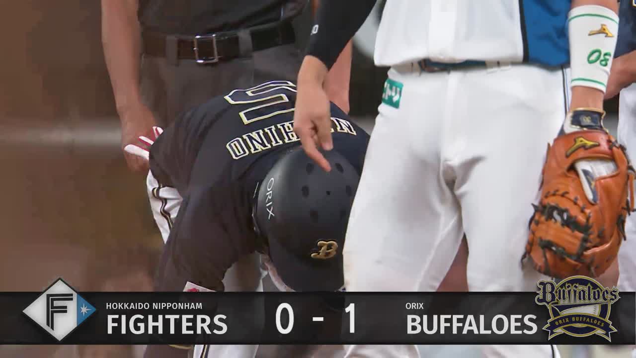 5回表・B西野真弘 初球を捉えた!! ライトへの先制タイムリーヒット!!