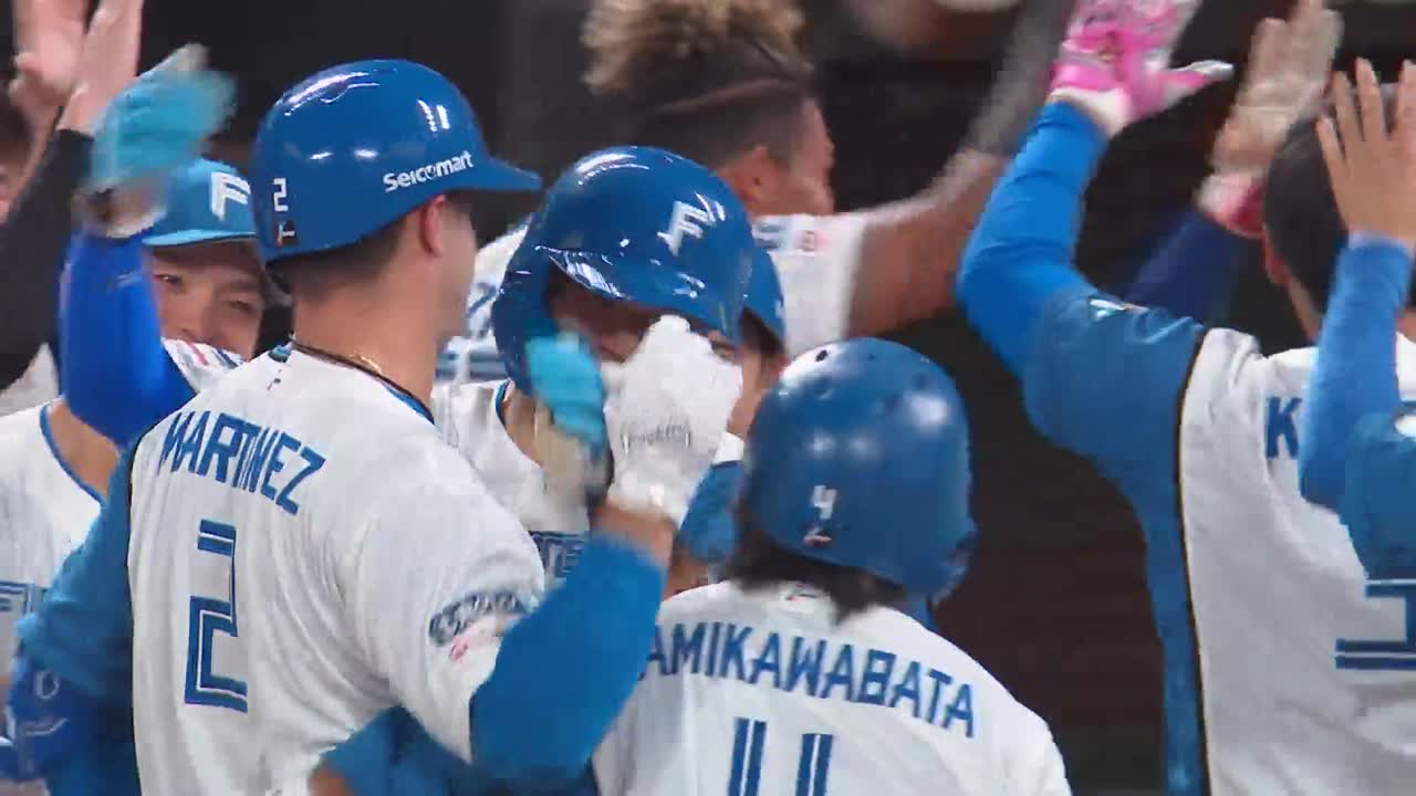 9回裏・Fマルティネス 代打でボールを見極めた!! 押し出しサヨナラ!!