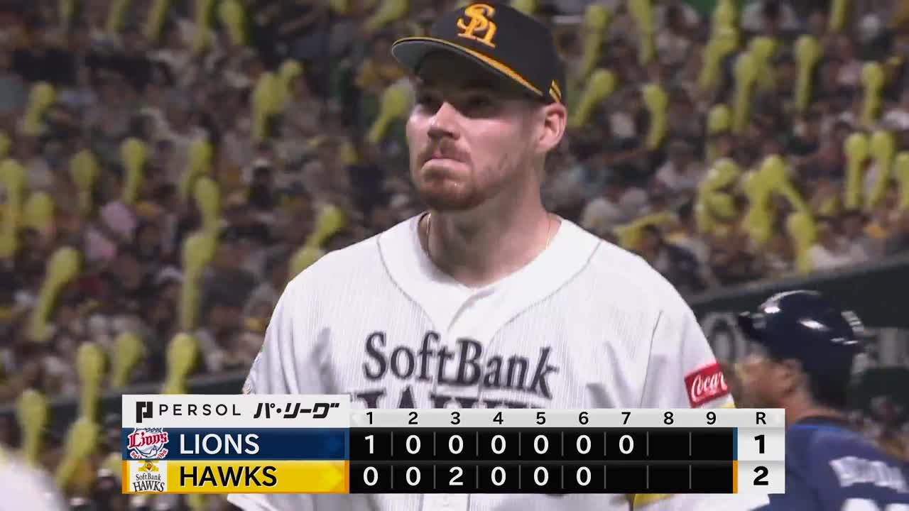 7回表・H C.スチュワート・ジュニア ピンチを無失点で切り抜け7回1失点の好投!!