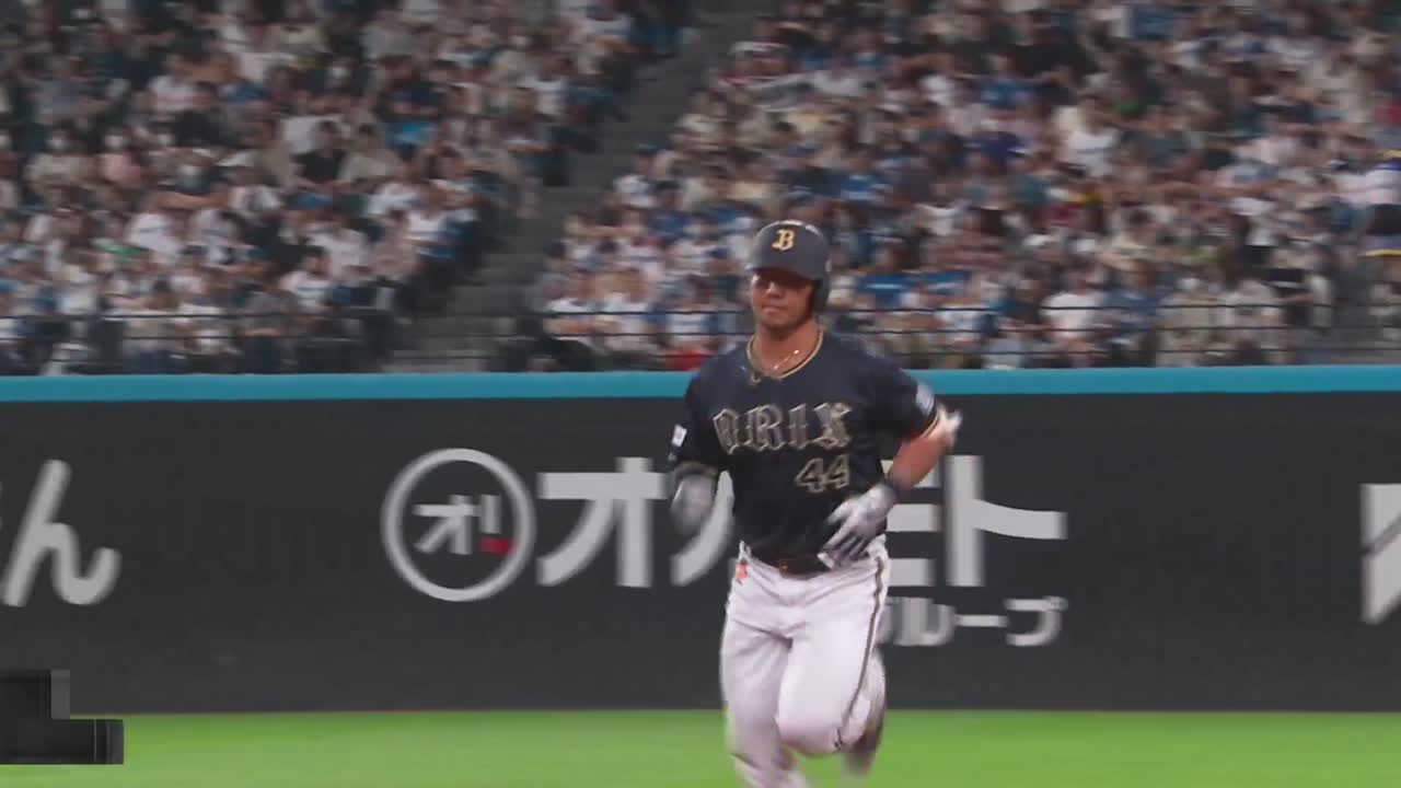 7回表・B頓宮裕真 逆方向へのソロホームランで点差を縮める!!