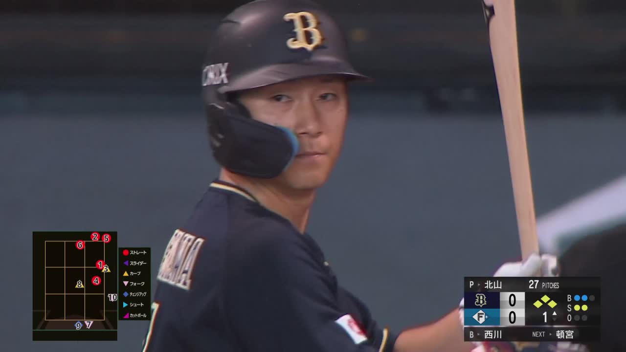 1回表・B西川龍馬 低めをすくい上げて先制タイムリー!!