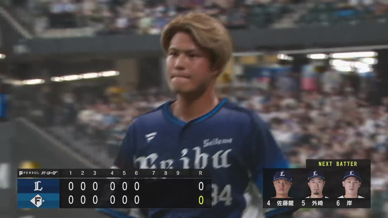 6回裏・L甲斐野央 2つの三振を奪うなど3者凡退の好リリーフ!!