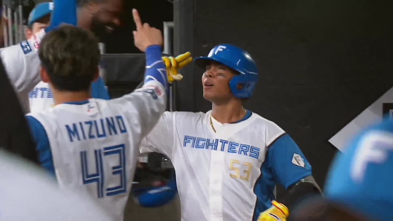 7回裏・F水谷瞬 先制点となる2ランホームラン!!