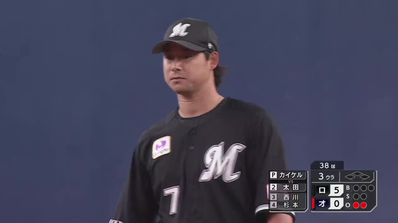 3回裏・M藤岡裕大 センター前に抜けそうな打球を軽快な守備でアウトにする!!