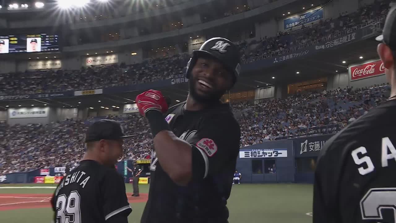 4回表・Mポランコ ライナー性の打球をスタンドまで運んだ第20号ホームラン!!