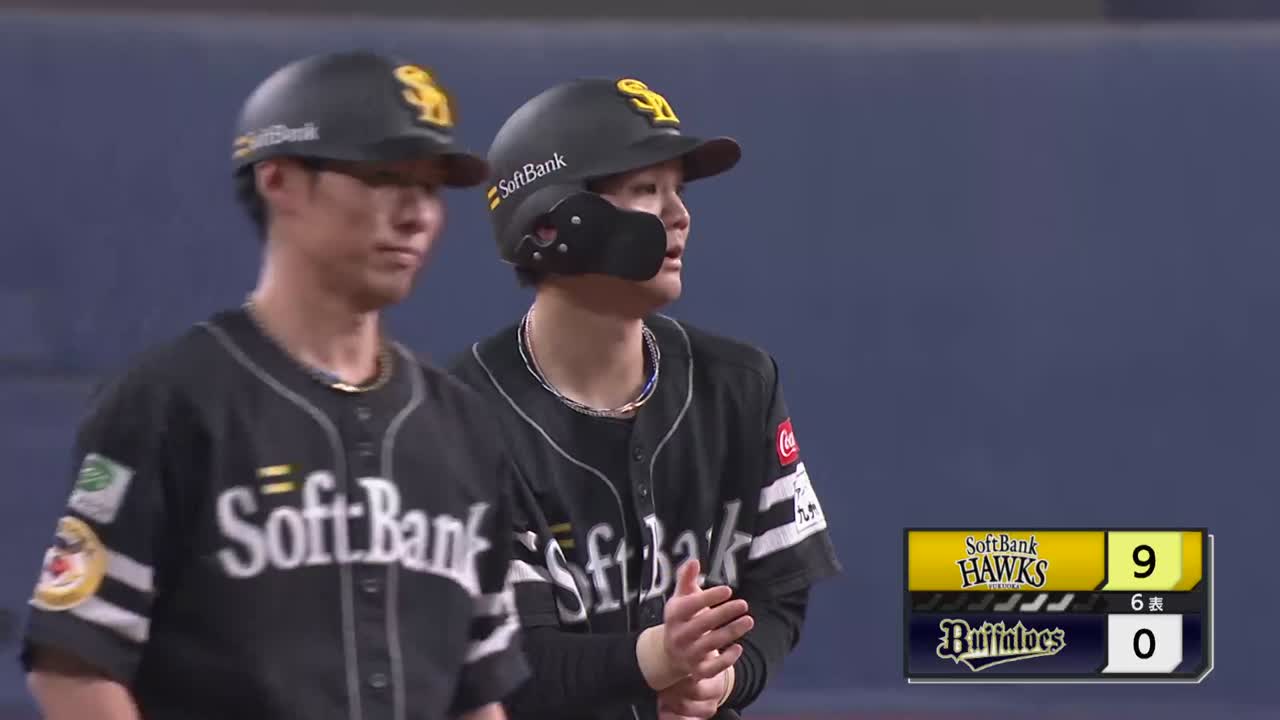 6回表・H緒方理貢 3点タイムリー3ベースでさらに突き放す!!