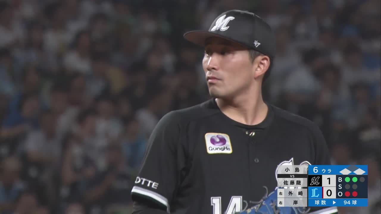 6回裏・M小島和哉 ピンチを無失点で切り抜ける!!