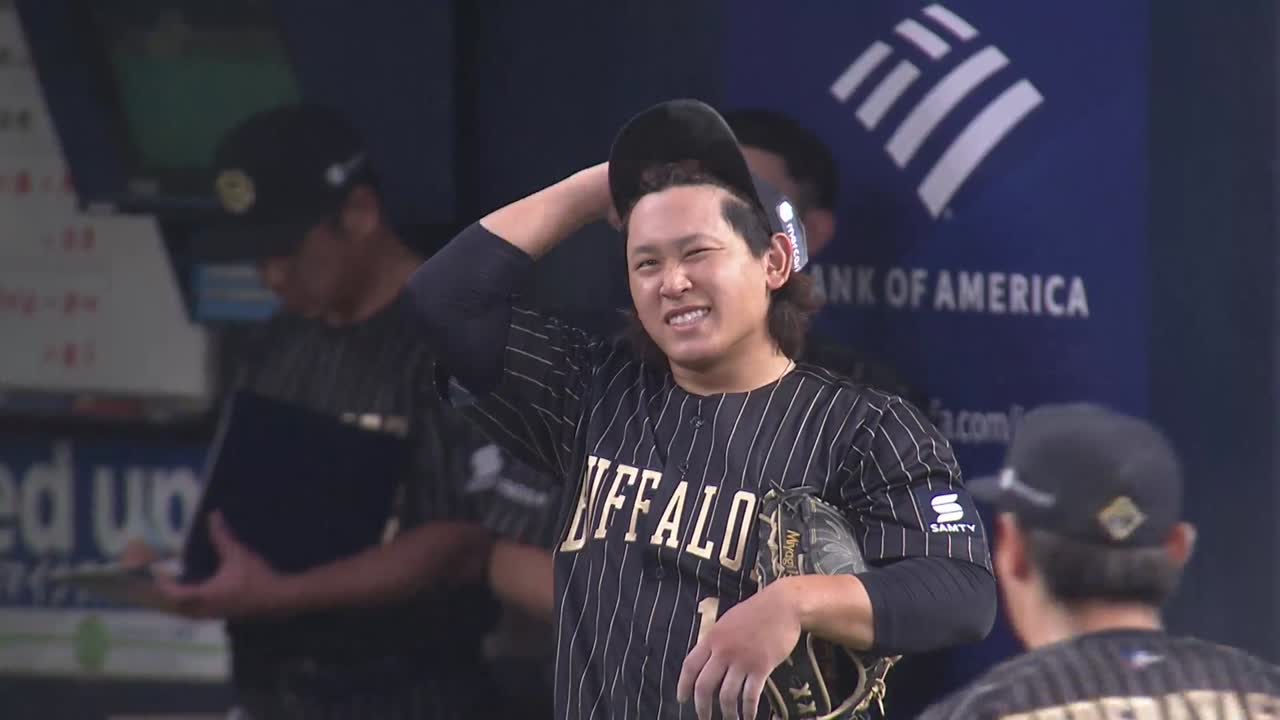 7回表・B宮城大弥 満塁の絶体絶命のピンチを凌ぐ!!