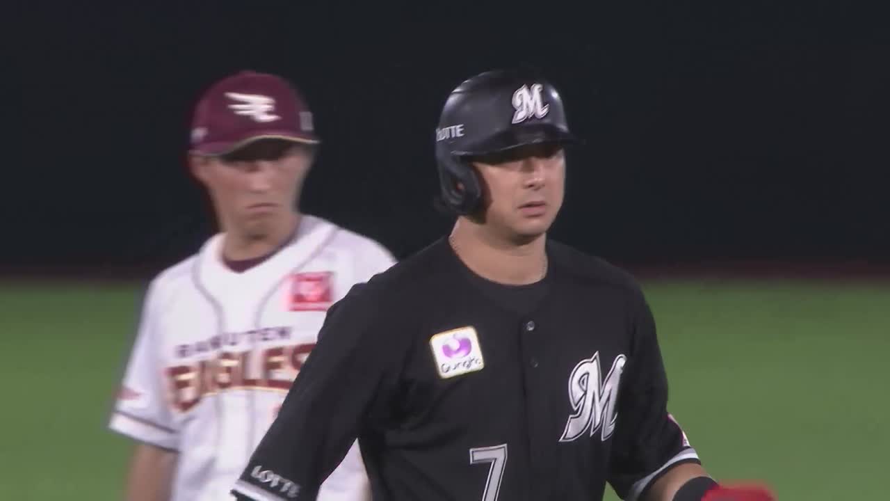 10回表・M藤岡裕大 延長で勝ち越し!! レフトの頭上を超えるタイムリー2ベース!!