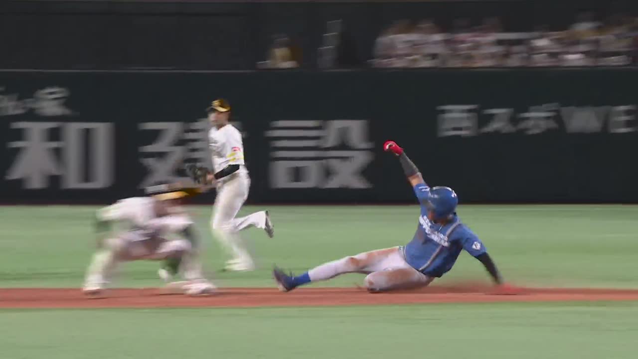 3回表・F水谷瞬 投手のモーションを盗み、足でチャンスメイク!!