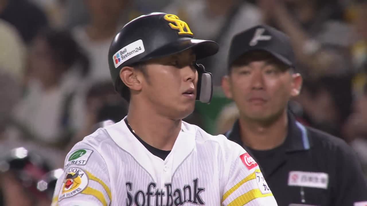 2回裏・H今宮健太 三塁線を破るレフトへのタイムリーヒット!!
