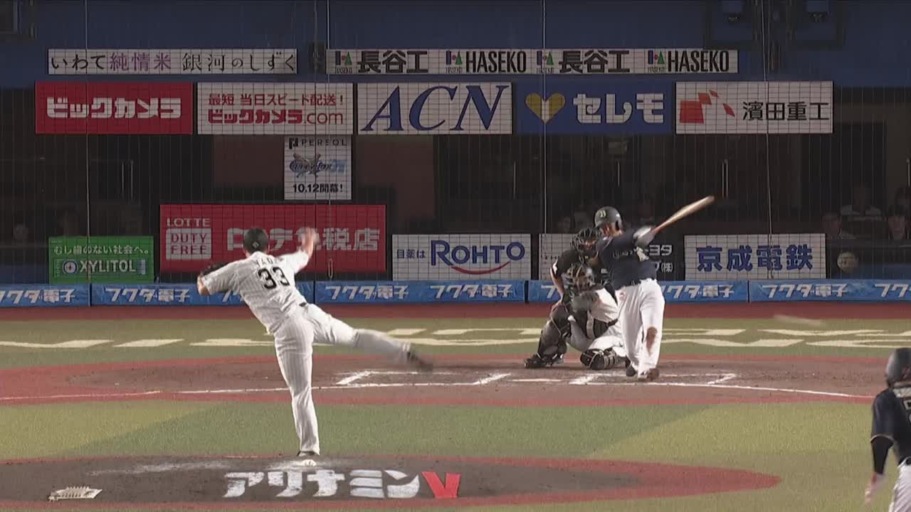 8回表・B大城滉二 3塁線を破るタイムリー2ベースヒット!!