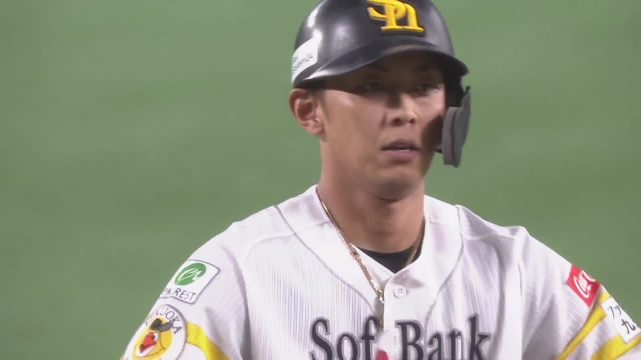 5回裏・H今宮健太 逆転の走者一掃タイムリー2ベースヒット!!