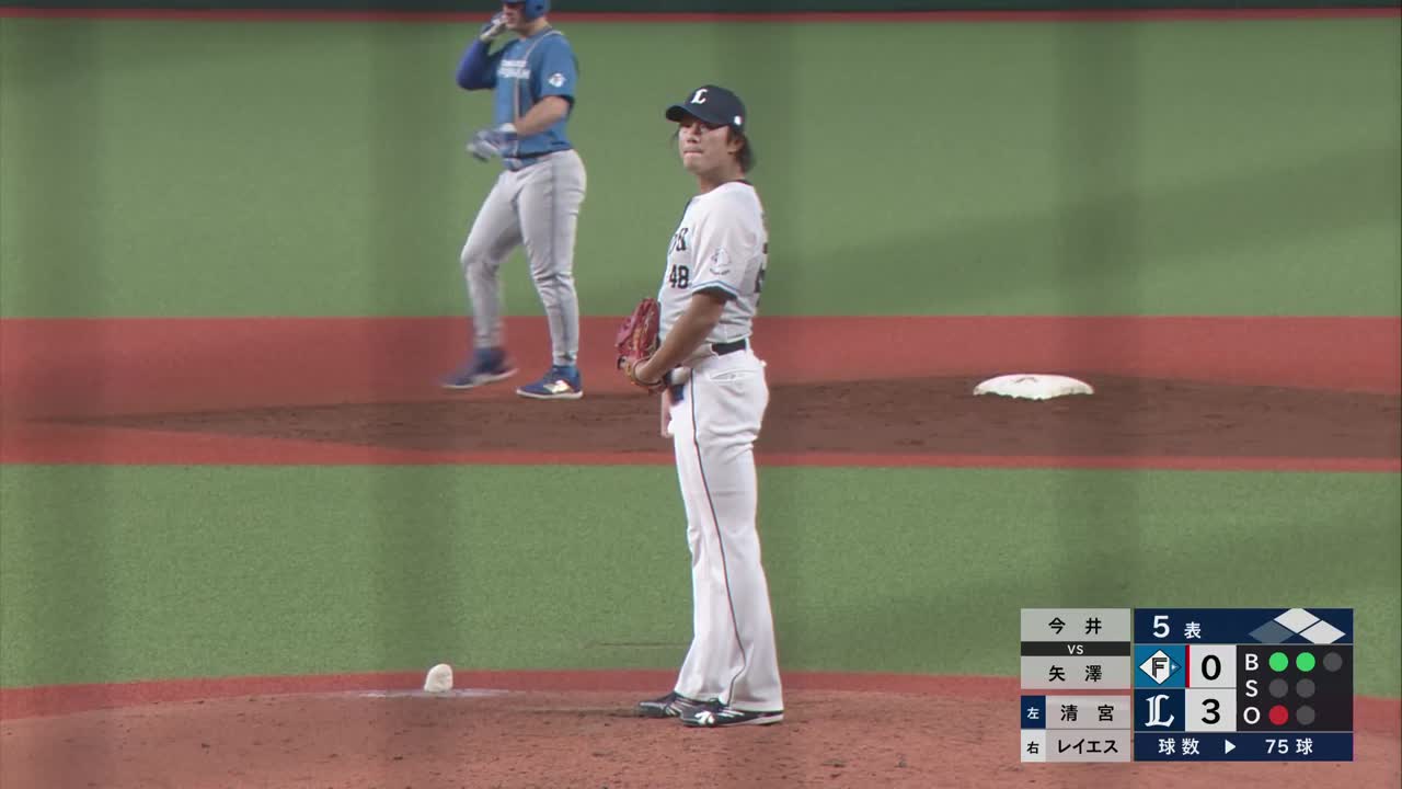 5回表・L今井達也 ピンチの場面でダブルプレーに打ち取る!!
