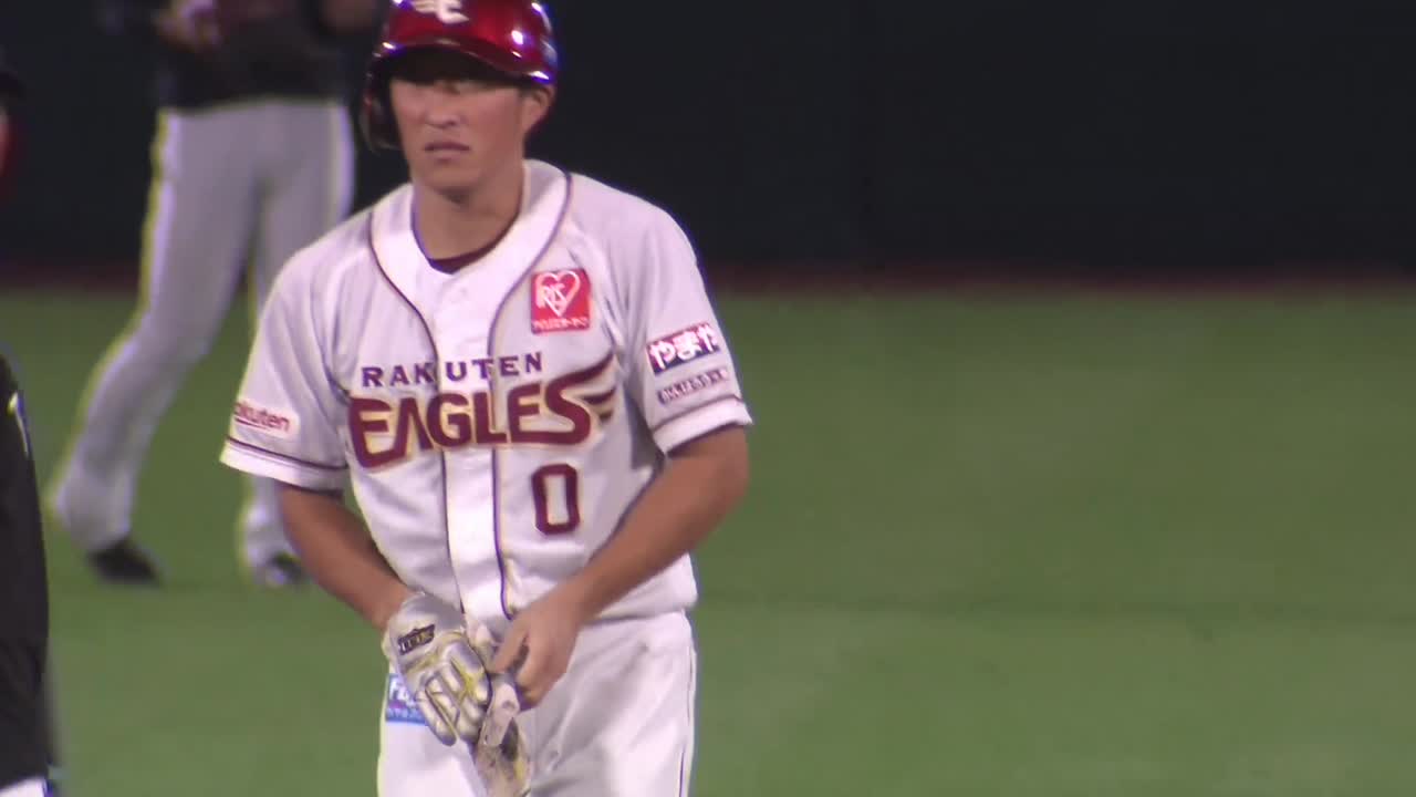3回裏・E小深田大翔 今季29個目の盗塁を決めてチャンスメイク!!