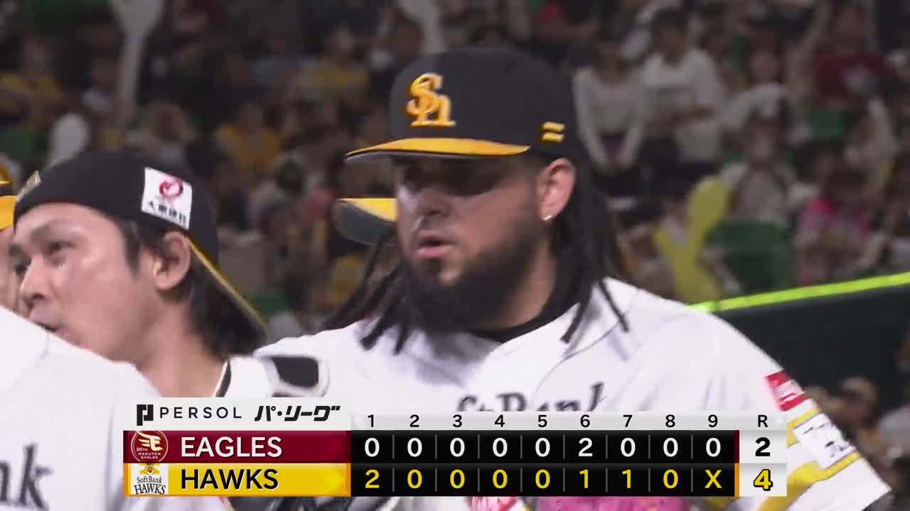 9回表・Hオスナ 最後は三振に打ち取り、チームを勝利に導く!!