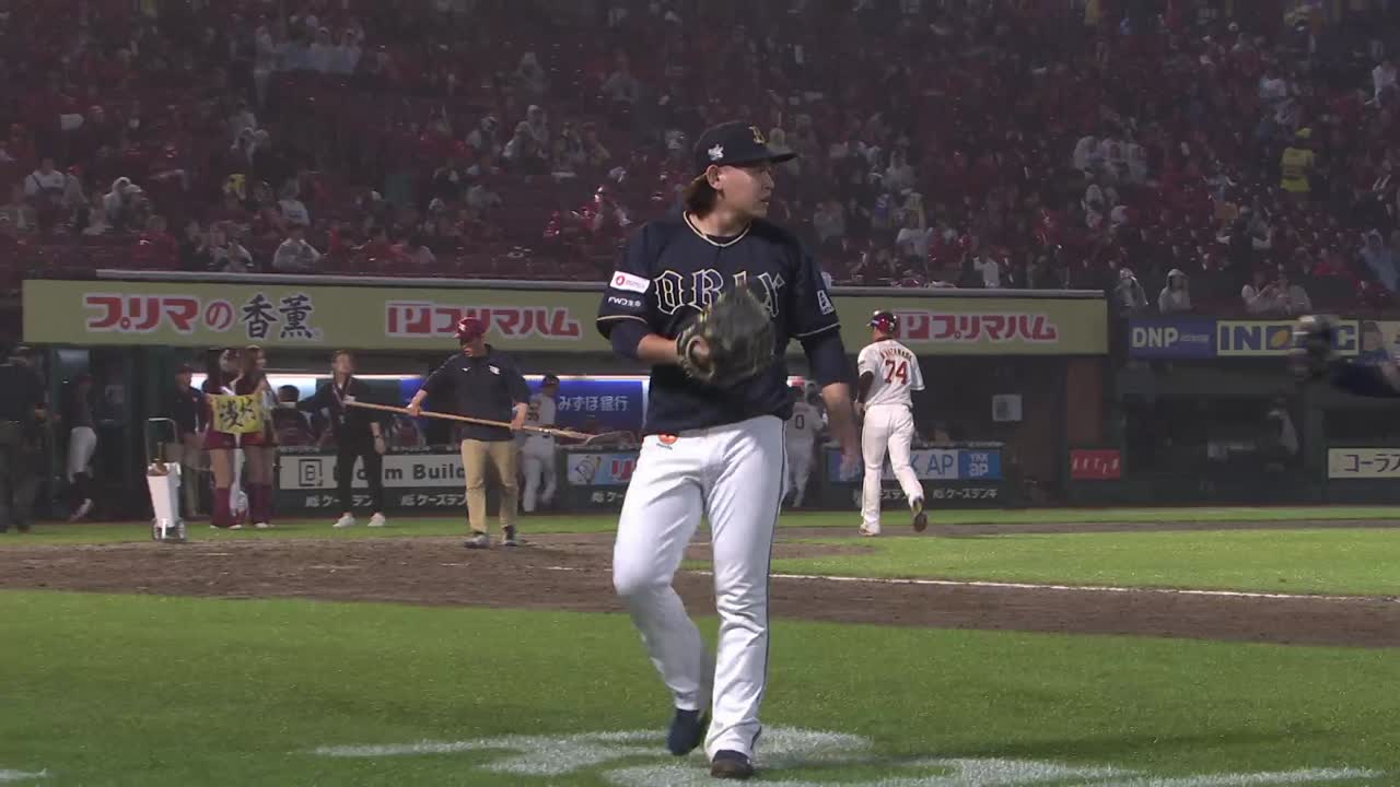 5回裏・B宮城大弥 シーズン最終戦で1失点に抑え7勝目を挙げる!!