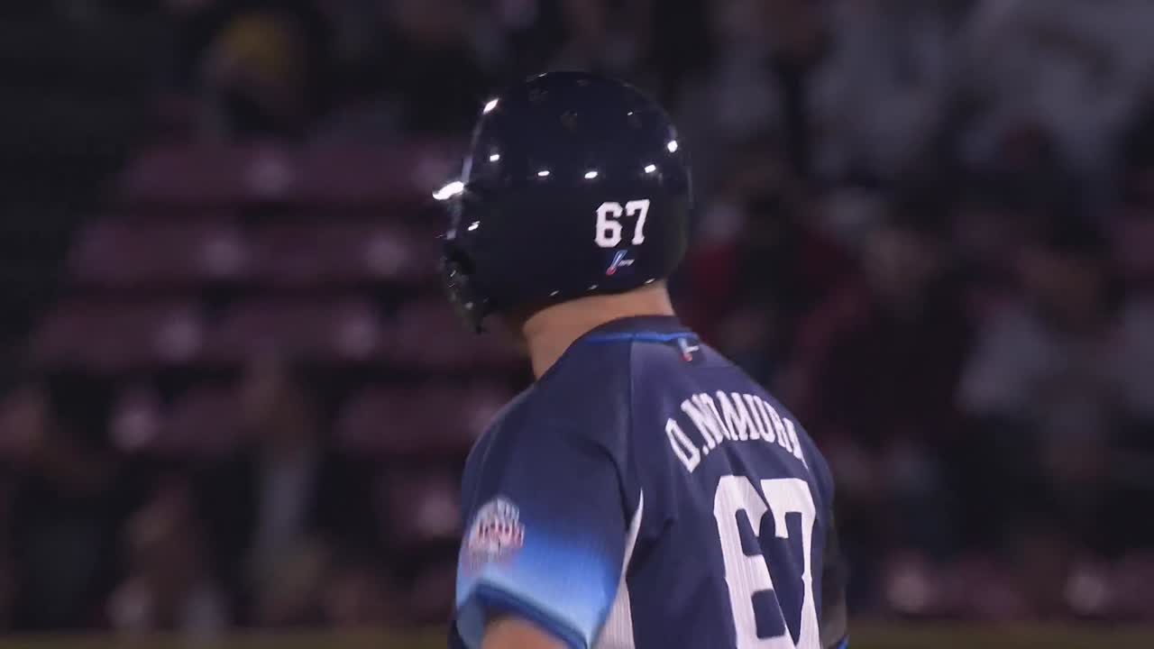 1回表・L野村大樹 レフトへのタイムリーヒットを放ち追加点を挙げる!!