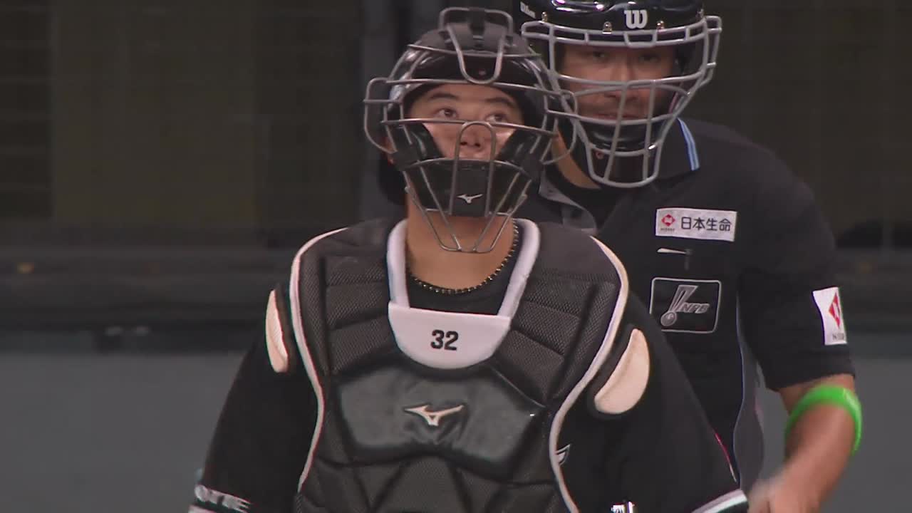 1回裏・M佐藤都志也 ドンピシャ!! 初回から盗塁阻止で投手を救う!!