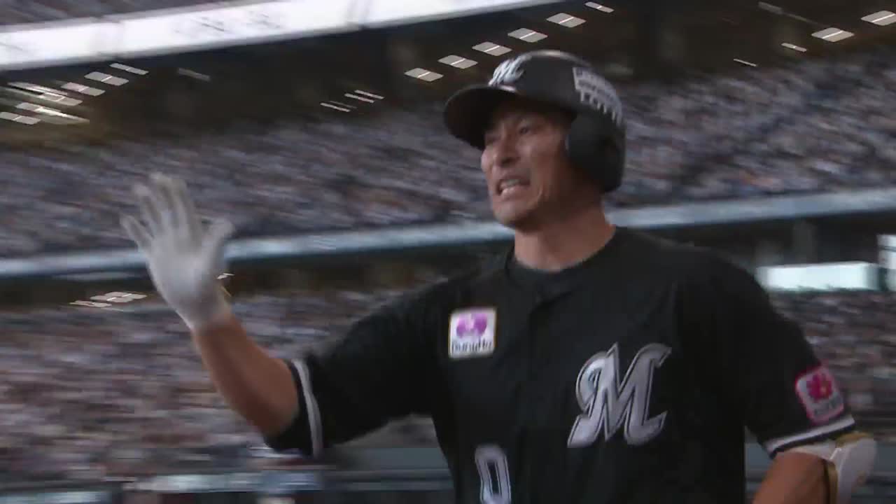 2回表・M荻野貴司 チャンスで犠牲フライを放ち追加点!!