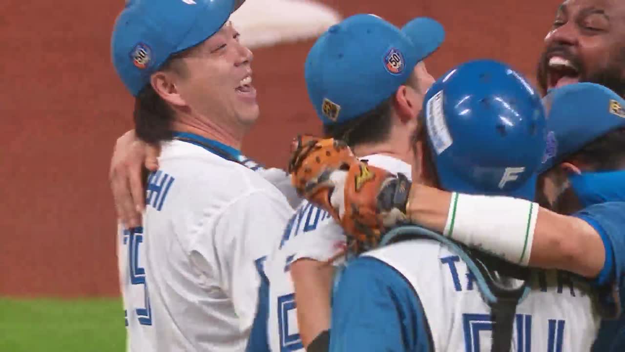 9回表・F宮西尚生 最終回を3者凡退に抑えてゲームセット!! パーソル CS パ final進出を決める!!