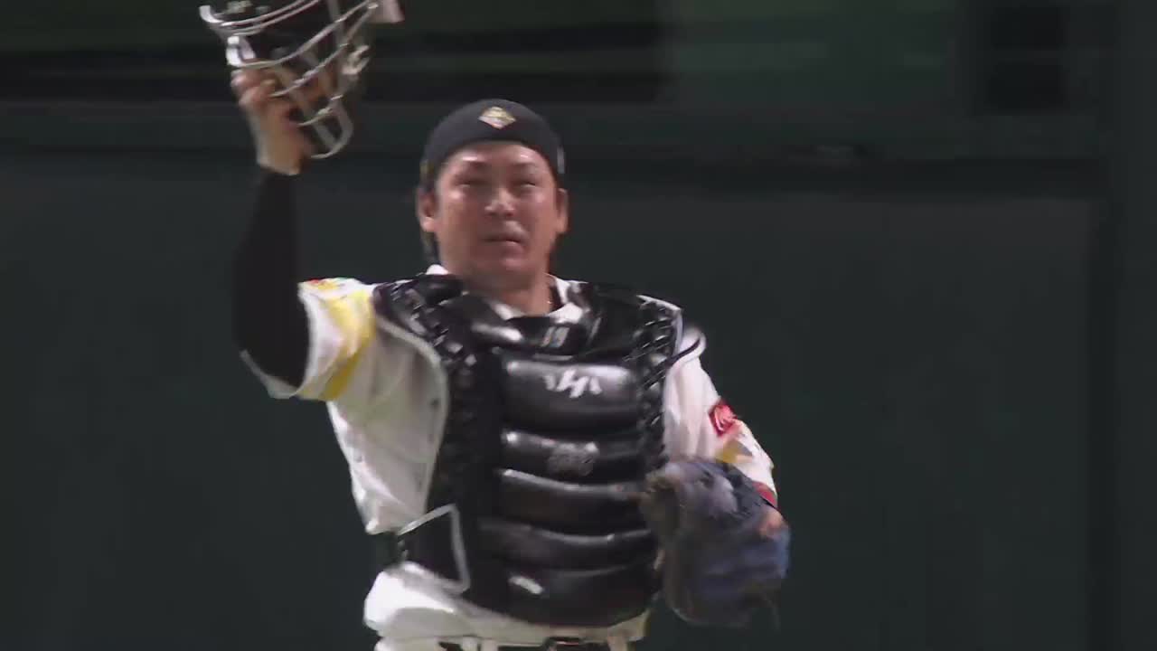 8回表・H甲斐拓也 甲斐キャノン炸裂で流れは渡さない!!