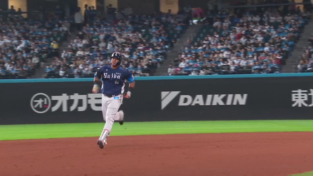 5回表・Lセデーニョ 今季第一号!! レフトスタンドへの2ランHR!!