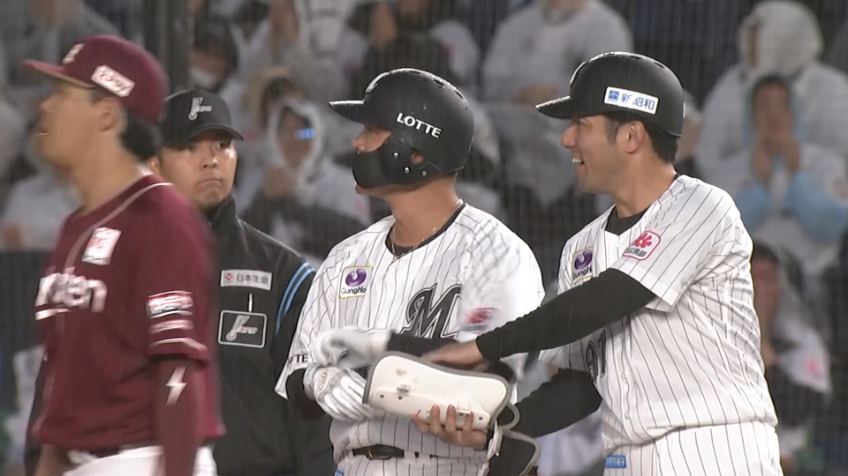 1回裏・M石川慎吾 レフトへの先制タイムリーヒット!!