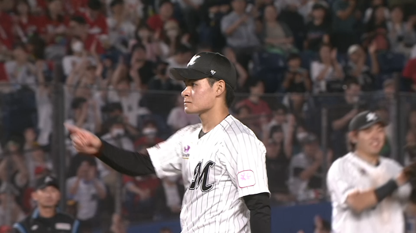 9回表・M中森俊介 3者凡退に抑えてプロ初セーブを記録!!