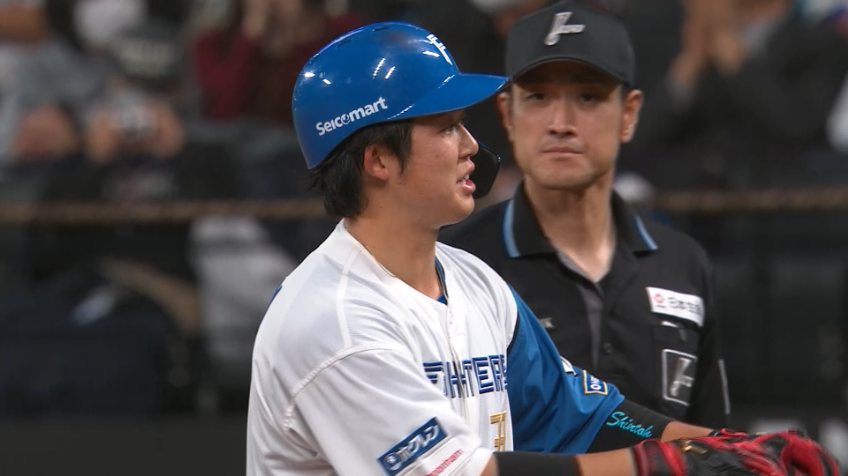 7回裏・F進藤勇也 待望のプロ初ヒットを放つ!!