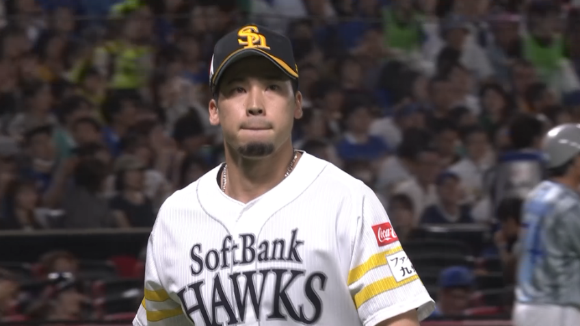 6回表・H尾形崇斗 火消し成功!! ピンチで登板し無失点に抑える投球!!