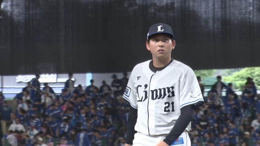 5回表・L武内夏暉 試合は投手戦に!! 5回まで79球無失点の投球!!