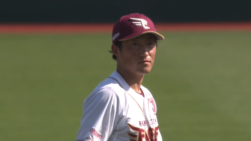 7回表・E小深田大翔 一塁への素早い送球で失点を防ぐ!!