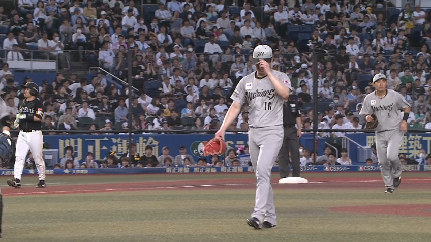 3回表・M種市篤暉 三振でピンチを切り抜ける!!