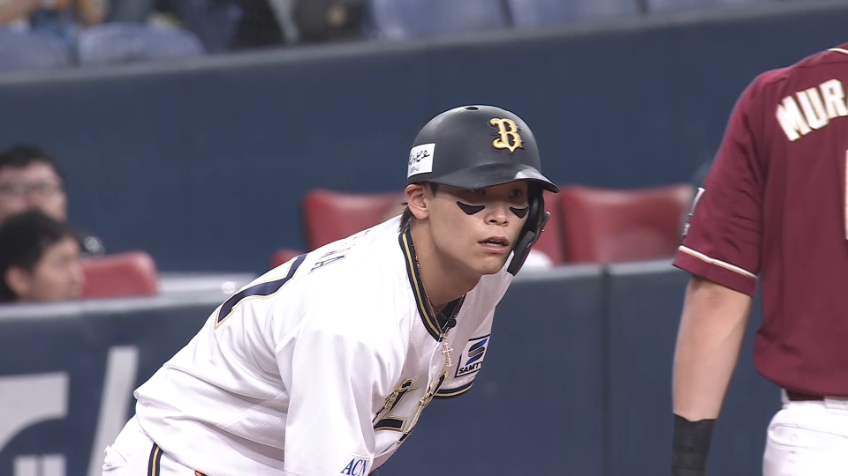 5回裏・B中川圭太 内野ゴロの間に3塁へ進塁する好走塁!!