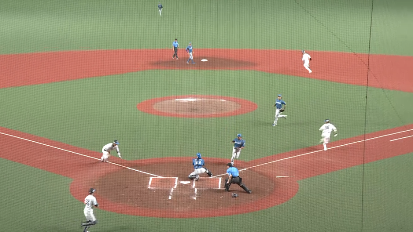 6回裏・F伊藤大海 自らを助ける好フィールディング!!