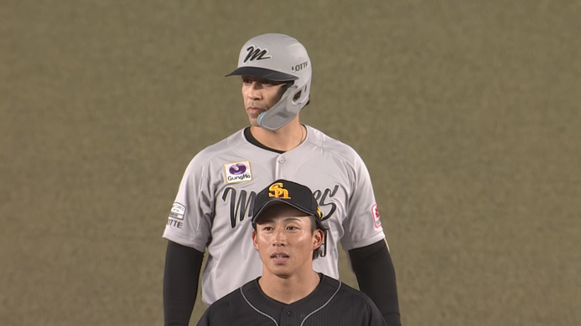 7回裏・Mソト 右中間へのタイムリー2ベースを放ち1点差に迫る!!
