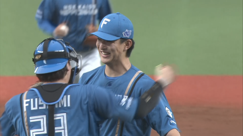 9回裏・F達孝太 9回1失点8奪三振でプロ初完投!!