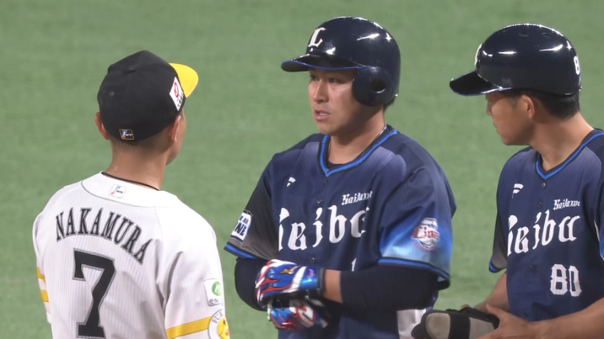 8回表・L渡部聖弥 勝負強いバッティング!! 待望の先制タイムリーヒット!!