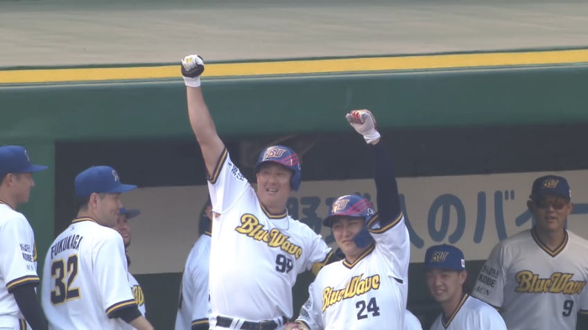 1回裏・B杉本裕太郎 レフトへの今季第8号2ランホームランを放つ!!