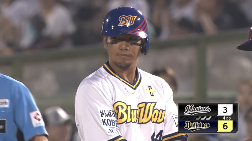 4回裏・B頓宮裕真 ライトへのタイムリーヒットで点差を広げる!!