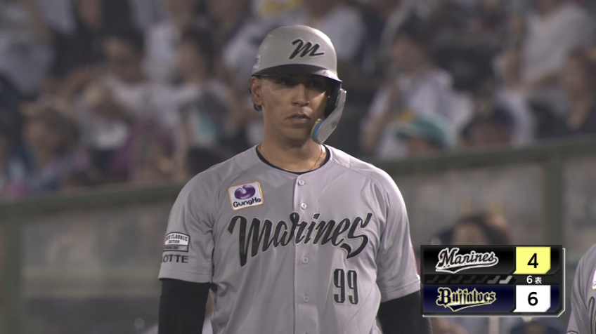 6回表・Mソト レフトへのタイムリーヒットで反撃!!