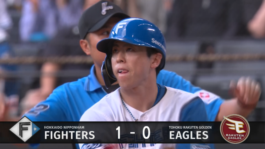 2回裏・F五十幡亮汰 三遊間への上手い流し打ちでタイムリー!!