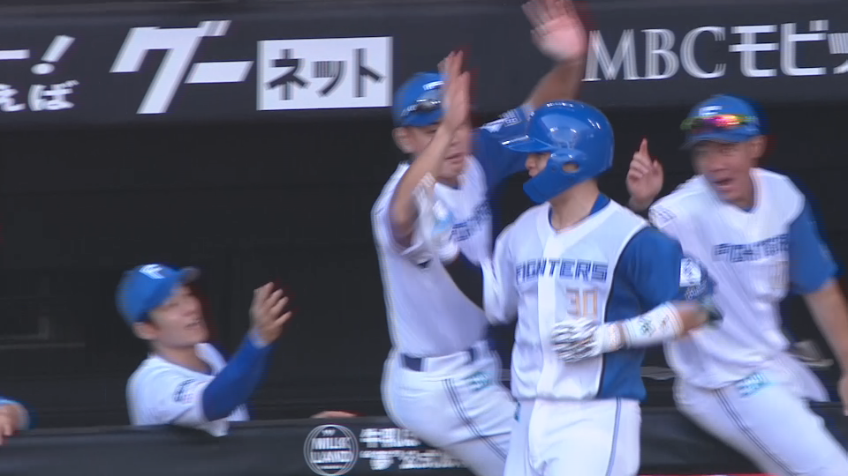4回裏・F郡司裕也 この回チーム2本目のホームラン!!