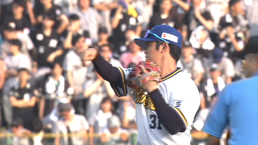 1回表・B太田椋・紅林弘太郎 4-6-3のダブルプレー!!