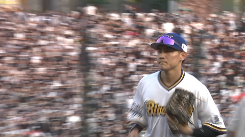 3回表・B元謙太 センターから1塁へ送球しダブルプレー!!