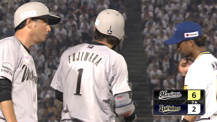 9回表・B藤原恭大 ライトへタイムリー3ベースヒットを放つ!!