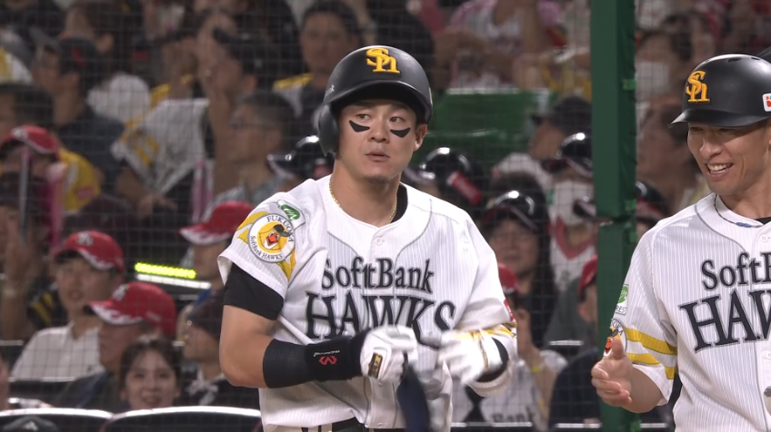 2回裏・H牧原大成 すぐに追いつくセンターへの同点タイムリー!!