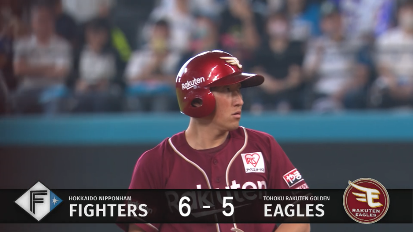 4回表・E小深田大翔 レフトオーバーのタイムリー2ベースを放つ!!
