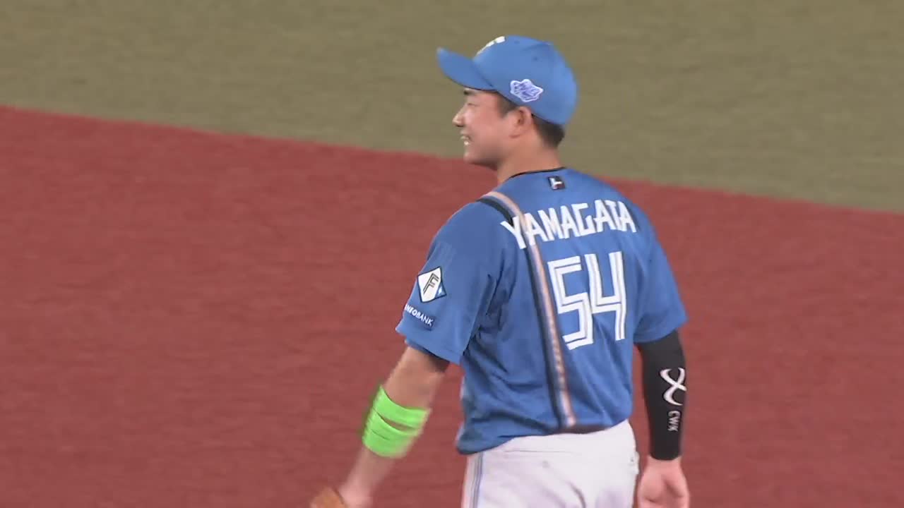 10回裏・F山縣秀 捕ってからの素早い送球でダブルプレーを奪う!!